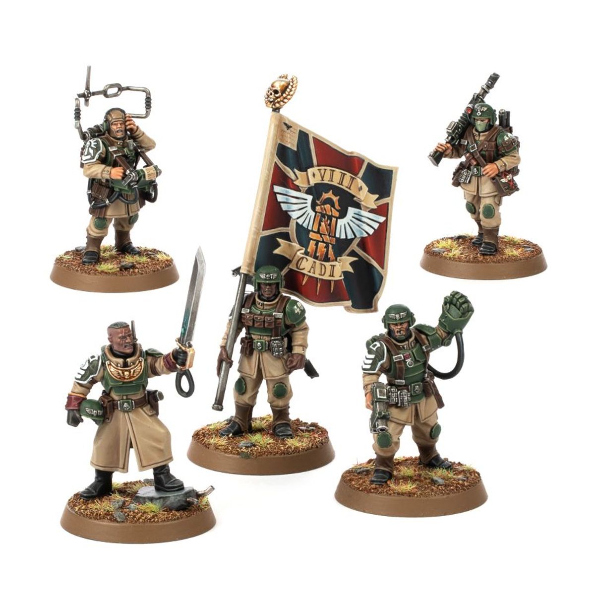 IG: Cadian Command Squad on sprue - Image 2